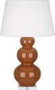 Robert Abbey RA-A365X 1-Light Table Lamp, Triple Gourd