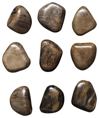 Uttermost Pebbles Walnut Wood Wall Decor, 9-Piece Set