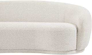 Hyde Boucle Fabric Upholstered, Cream, Sofa