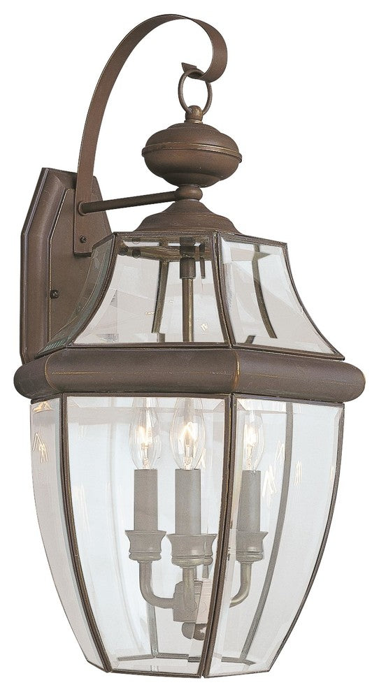 Generation Lighting Lighting 3-Light Outdoor Lantern, Bronze