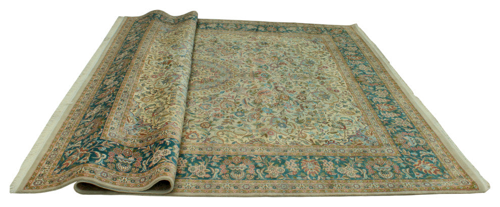 Pak-Persian Eduardo Gray/Green Rug, 9'2x12'1