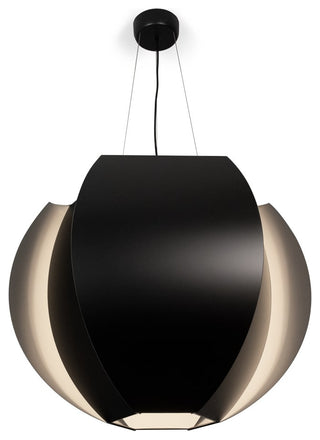 Veris 34 Pendant, Brushed Rose Gold, 2700k Led