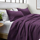 Bare Home Twin/Twin XL Microfiber Duvet Cover Set, Plum