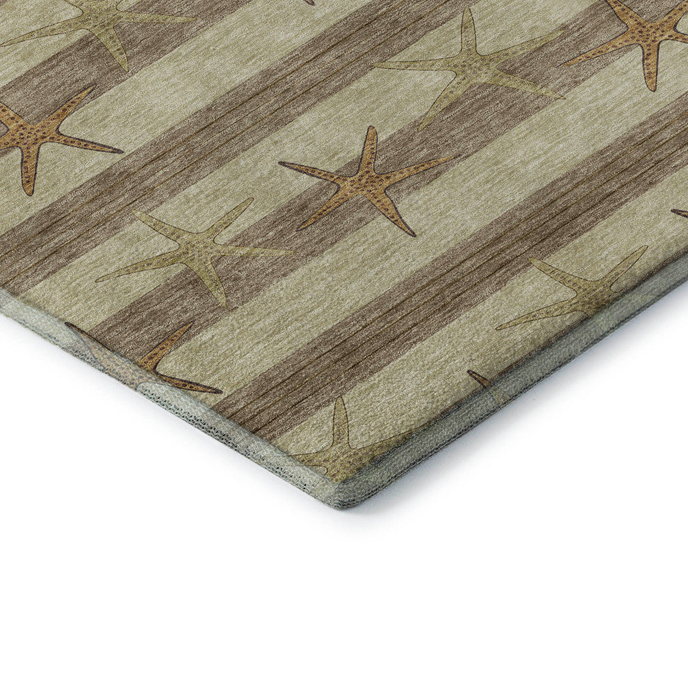 Addison Premium Washable Mayfield AMF191 Beige 5' x 7'6" Rug