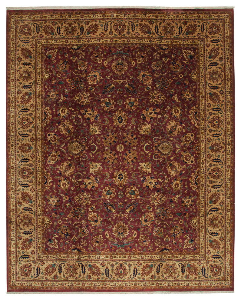 Rug N Carpet - Handmade Oriental 12' 1" x 15' 2" Large Oushak Area Rug