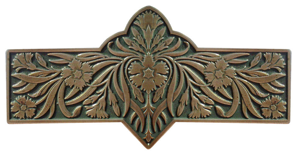 Dianthus Pull Antique Brass, Antique Brass and Sage