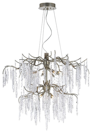 Maxim Lighting Willow 12-Light Chandelier in Silver Gold - 26288ICSG