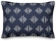 Navy Sketched Diamonds 14x20 Spun Poly Pillow