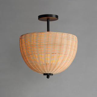 Maxim 12604 Maldives 2 Light 15"W Semi-Flush Bowl Ceiling Fixture - Black