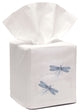 Linen Tissue Box Cover, Two Classic Dragonflies