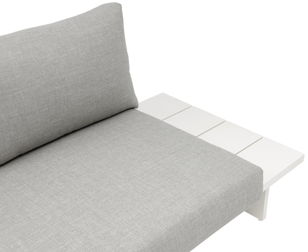 Maldives Grey Water Resistant Fabric Outdoor Patio Modular Sectional