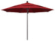 11' Fiberglass Umbrella Bronze, Olefin, Red, 11'