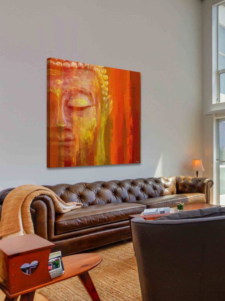 "Buddha" Fine Art Canvas Print, 40"x40"