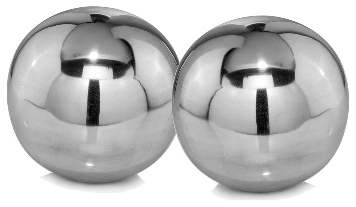 Bola Polished Sphere, 3"D, Set of 2