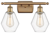 Innovations 516-2W-BB-G652-6 2-Light Bath Vanity Light, Brushed Brass
