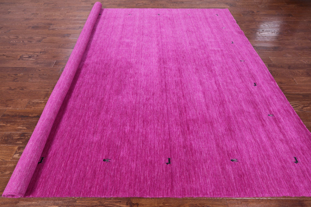 10' Square Persian Gabbeh Hand Knotted Rug - Q15064