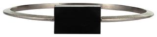 Metal, 17", Standing Ring, Base, Nickel/Black