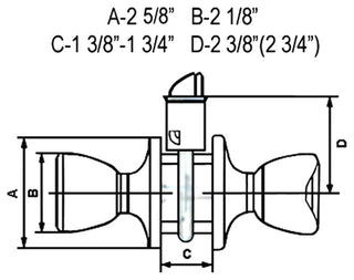 Round Door Knob, Satin Nickel, Privacy