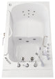 Ella Wheelchair Transfer 36"x55" Acrylic Walk-In Bathtub,Faucet, 2" Dual Drain,