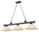 Zlite 2306-3BP-WM16 3-Light Billiard, White Mottle