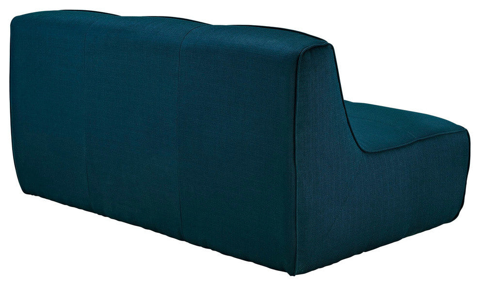 Modern Contemporary Living Room Upholstered Loveseat Sofa Azure