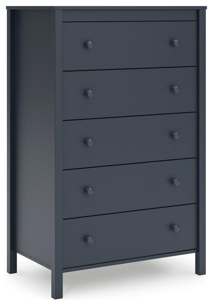Simmenfort Navy Blue Chest of Drawers