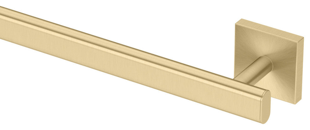 Elevate 18" Towel Bar, Brushed Brass