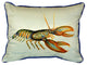 Pair of Betsy Drake Lobster Large Pillows 16 Inch x 20 Inch