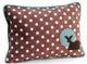 Pillow Decor - Fawn Polka Dot Decorative Throw Pillow
