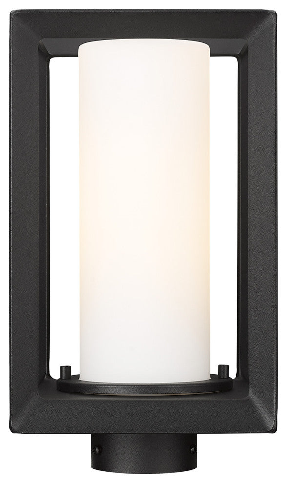 Golden Lighting 2073-OPST OP Smyth 13" Tall Post Light - Natural Black