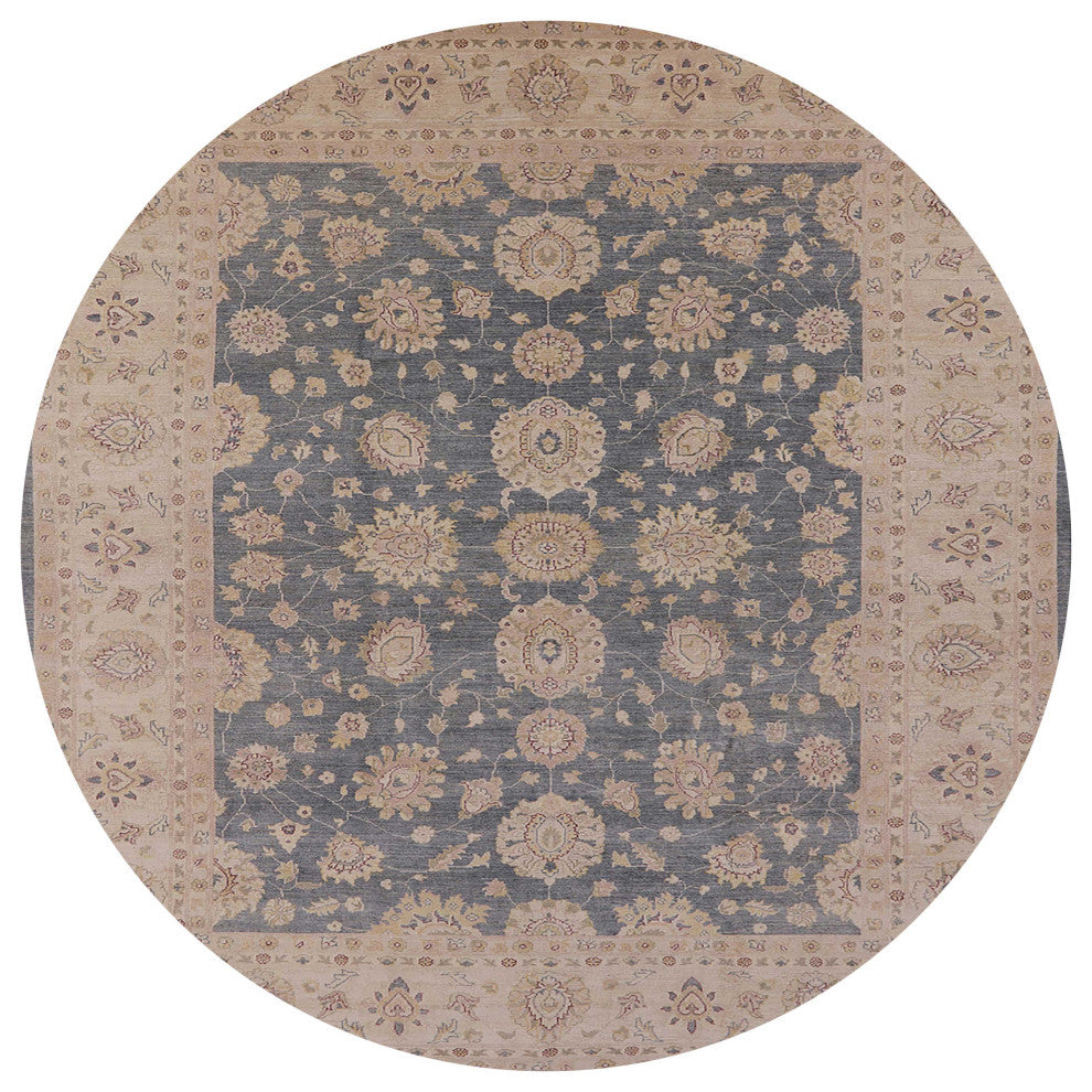 Ahgly Company Indoor Round Mid-Century Modern Area Rugs, 6' Round