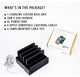Compact Charging Station With Integrated 4-Port USB, Black Leatherette, With Set