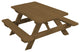Pine Kid's Picnic Table, Mushroom Stain