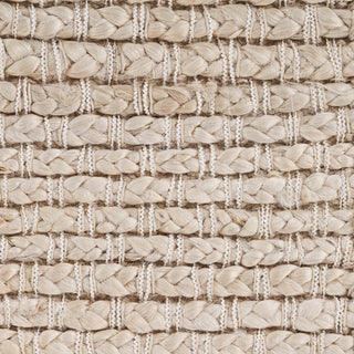 Contemporary Organic Jute Area Rug, Ivory, 9"x12"