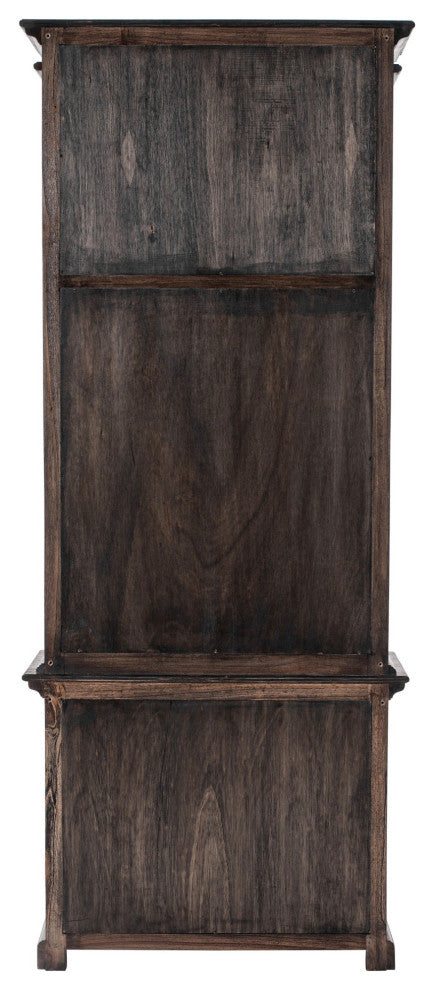 Black Wash Bookshelf Hutch