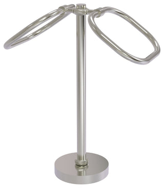 Two Ring Oval Guest Towel Holder, Satin Nickel