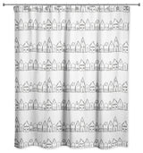 Simple House Pattern 71"x74" Shower Curtain