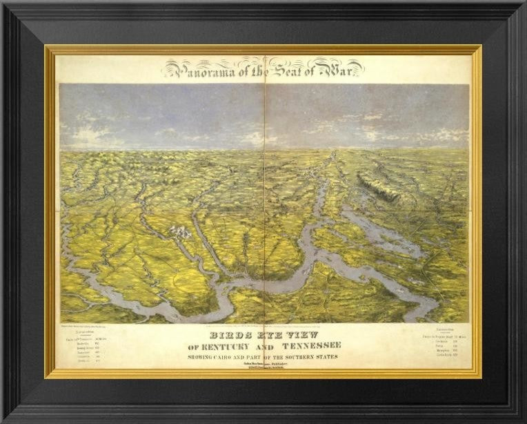 "Kentucky and Tennessee, 1861" Framed Canvas Giclee by John Bachmann, 20x16"