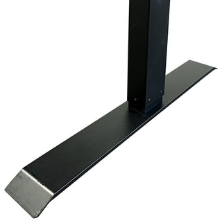 Modern Wood Laminate Office Electronic Sit/Stand Desk, Concrete Gray