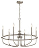 Capitol Hill Brushed Nickel Chandelier 6-Light