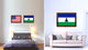 Lesotho Country Flag Canvas Print, 15"x21"
