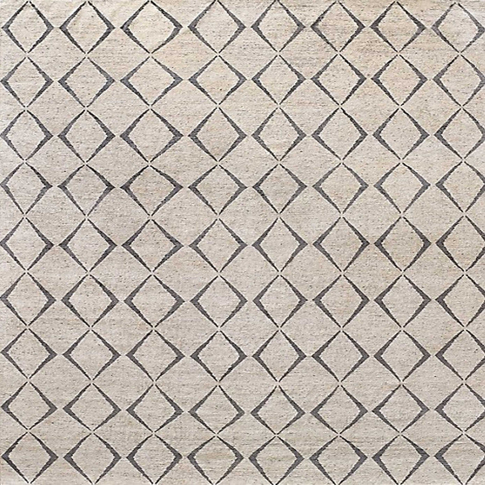 Ahgly Company Indoor Square Mid-Century Modern Area Rugs, 3' Square
