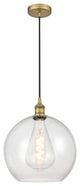 Innovations 616-1P-BB-G124-12 1-Light Mini Pendant, Brushed Brass