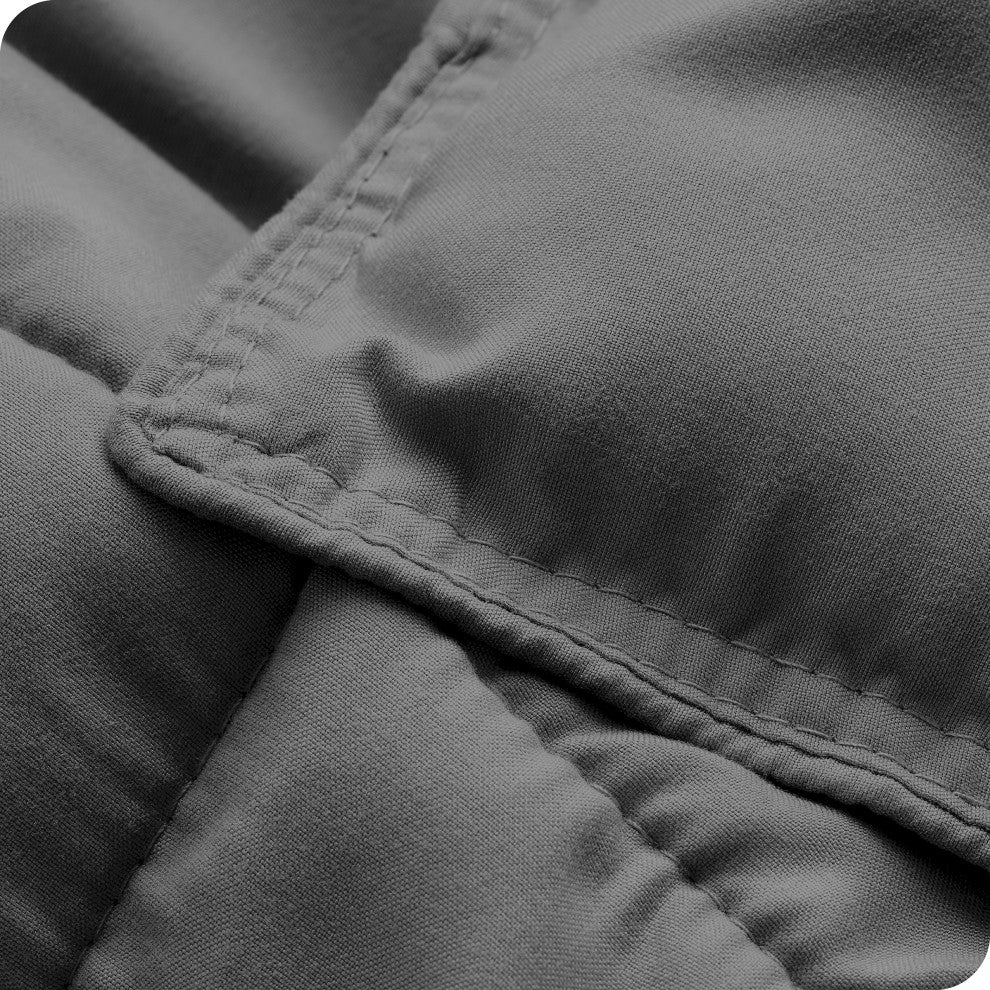 Bare Home Down Alternative Comforter Set, Gray, Twin/Twin Xl