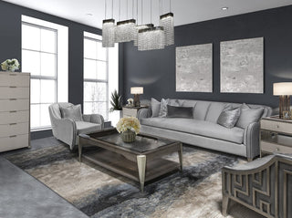 Roxbury Park Velvet Sofa - Steel/Slate