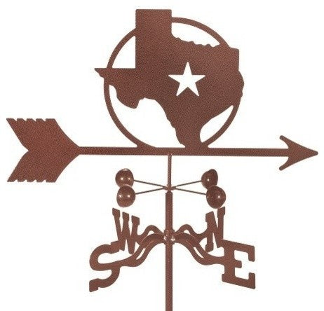 Texas Star Weathervane With Post Mount