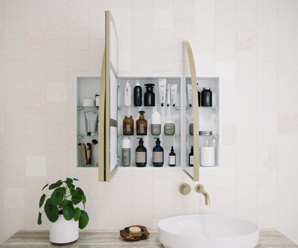 Medicine Cabinets, Satin Brass