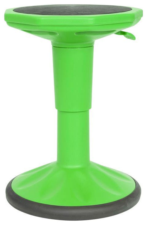 Carter Adjustable Height Kids Flexible Stool 14" 18" Seat Height, Green