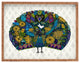 Deny Designs Sharon Turner Peacock Garden Rectangular Tray