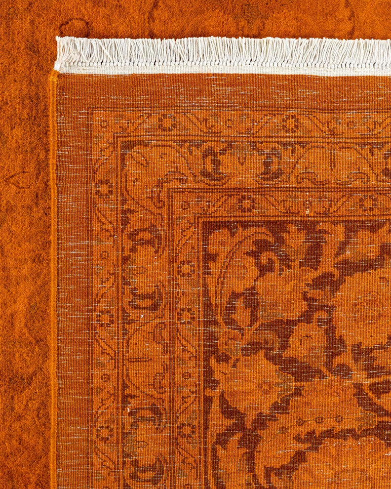 Fine Vibrance, One-of-a-Kind Hand-Knotted Area Rug Gold, 9'3"x12'3"